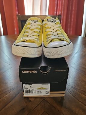 Converse Unisex Yellow Low Top Chuck Taylor Sneakers